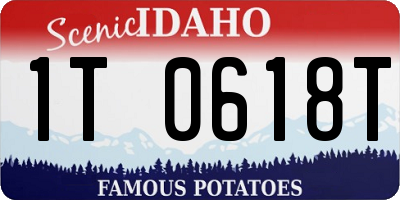 ID license plate 1T0618T