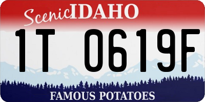 ID license plate 1T0619F
