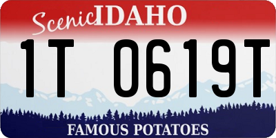ID license plate 1T0619T