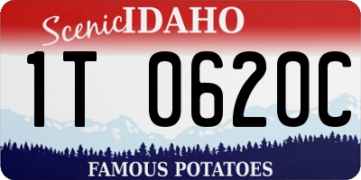 ID license plate 1T0620C
