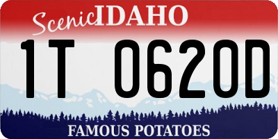 ID license plate 1T0620D