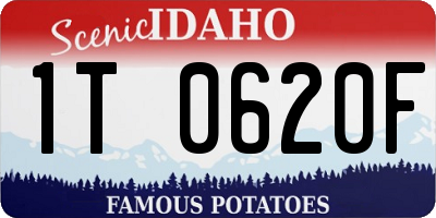 ID license plate 1T0620F