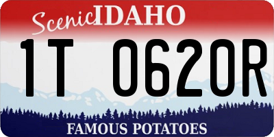 ID license plate 1T0620R