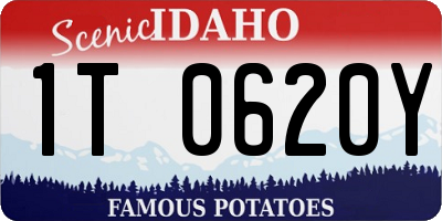 ID license plate 1T0620Y