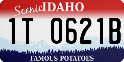 ID license plate 1T0621B