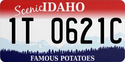 ID license plate 1T0621C