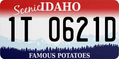 ID license plate 1T0621D