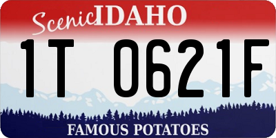 ID license plate 1T0621F