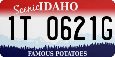 ID license plate 1T0621G