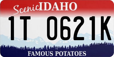 ID license plate 1T0621K
