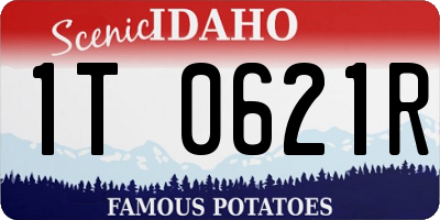 ID license plate 1T0621R