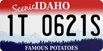 ID license plate 1T0621S