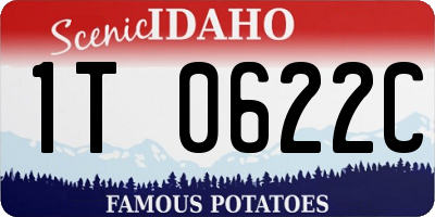 ID license plate 1T0622C