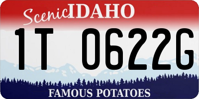 ID license plate 1T0622G