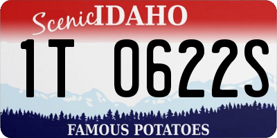 ID license plate 1T0622S