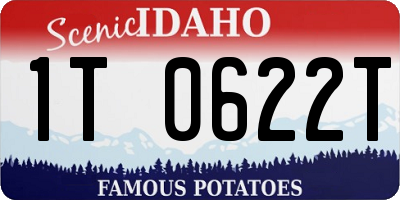 ID license plate 1T0622T