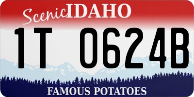 ID license plate 1T0624B