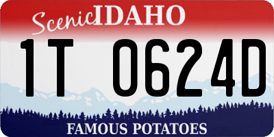 ID license plate 1T0624D