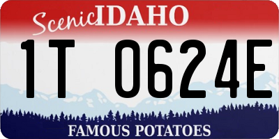 ID license plate 1T0624E
