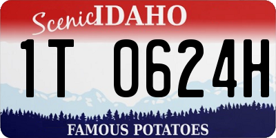 ID license plate 1T0624H