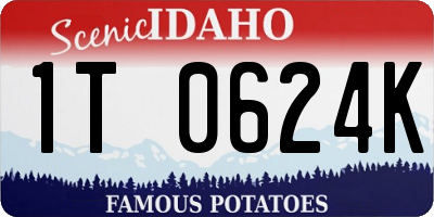 ID license plate 1T0624K