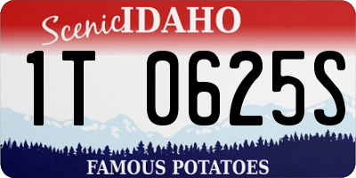 ID license plate 1T0625S