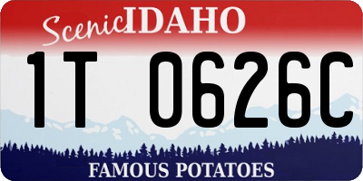 ID license plate 1T0626C
