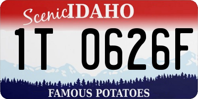 ID license plate 1T0626F