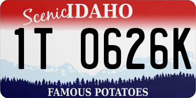 ID license plate 1T0626K