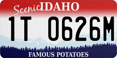 ID license plate 1T0626M