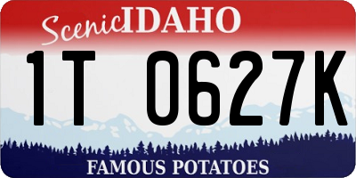 ID license plate 1T0627K