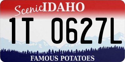 ID license plate 1T0627L