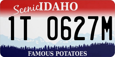 ID license plate 1T0627M