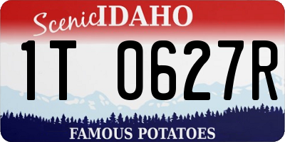 ID license plate 1T0627R