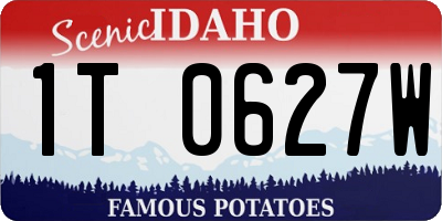 ID license plate 1T0627W