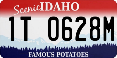ID license plate 1T0628M