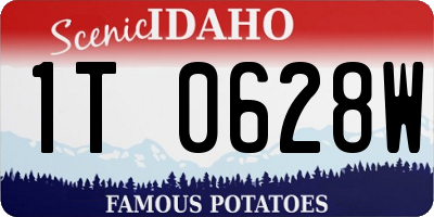 ID license plate 1T0628W
