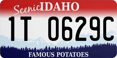 ID license plate 1T0629C