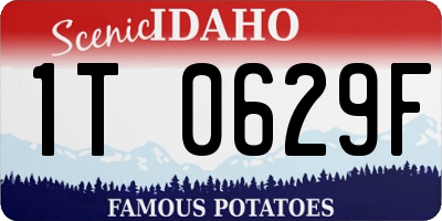 ID license plate 1T0629F