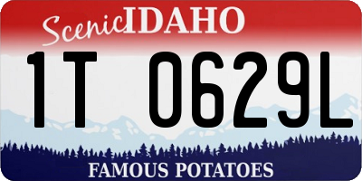 ID license plate 1T0629L