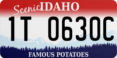 ID license plate 1T0630C