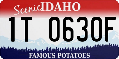 ID license plate 1T0630F