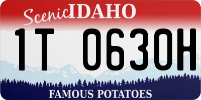 ID license plate 1T0630H
