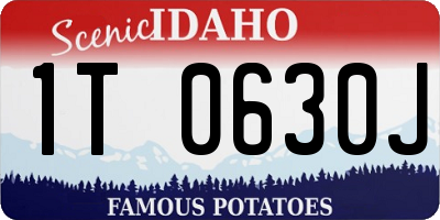 ID license plate 1T0630J