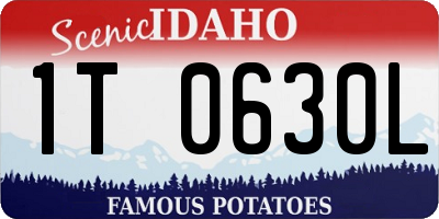 ID license plate 1T0630L