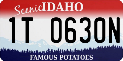 ID license plate 1T0630N