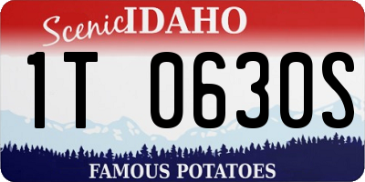 ID license plate 1T0630S