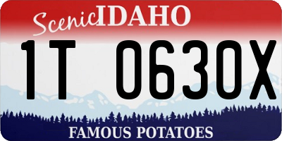 ID license plate 1T0630X