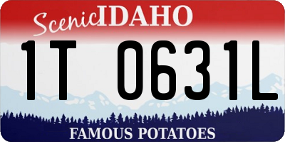 ID license plate 1T0631L