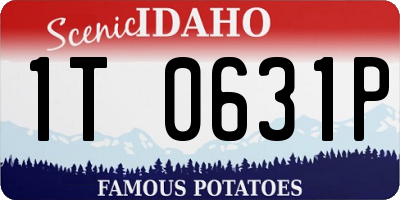 ID license plate 1T0631P